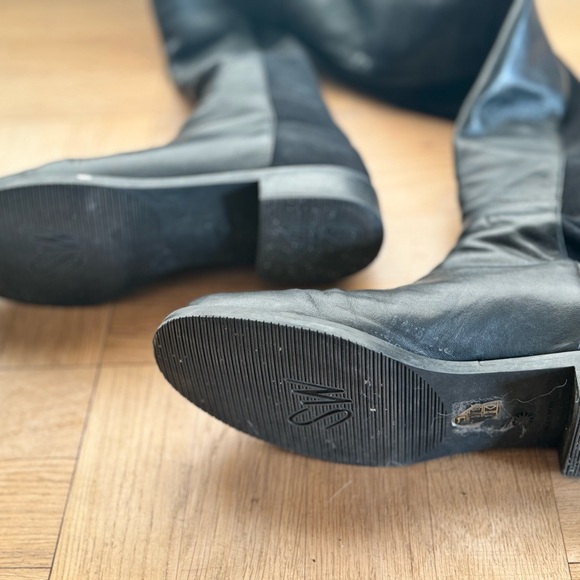 Stuart Weitzman 5050 - 37.5 Leather Over the knee Boots - Picture 5 of 8